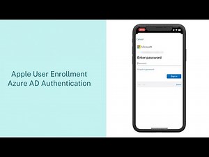 Apple iOS User Enrollment - Azure AD authentication
