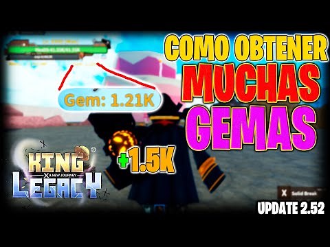 COMO OBTENER MUCHAS GEMAS KING LEGACY