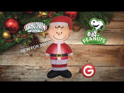 New for 2025! Unboxing + review Gemmy Airblown Inflatable Peanuts Charlie Brown