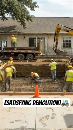 This Backyard Pool Had to Go [Satisfying Demolition]🚜 #aianimation