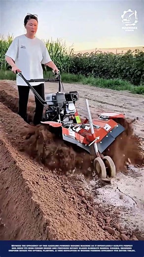 Smart Soil Tilling Machine Innovation for efficient raised bed formation