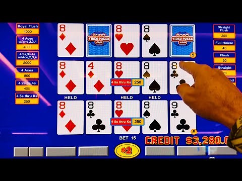 High Limit Triple Double Video Poker Challenge!