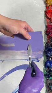 Purple Orchid paint match 🎨 #satisfying #art