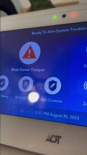 ADT command panel battery