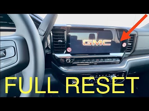 How To Reset 2022+ Chevy Silverado GMC Sierra Trucks Infotainment System Control Modules 2023 2024