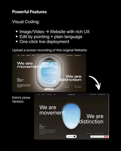 Deepnewsai on Instagram: "Comment “KIMI” and we’ll send you the link 🔗 Introducing Kimi K2.5 — a state-of-the-art, open-source vision reasoning model built for creators, developers, and power users. Kimi is a free, all-in-one AI assistant, combining the strengths of ChatGPT, Perplexity, and Claude — now upgraded with visual coding, parallel agent swarms, an office AI that edits files via chat, and an open-source developer CLI. From image & video → code, one-click deployment, and bulk research t