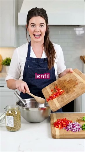 A key for making French Lentil Salad Is an Easy, High-Fiber Lunch. #french #easynutrition #lowfat