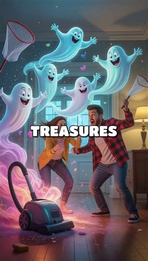 When Ghosts Meet a Vacuum: A Hilarious Haunted House Dance-Off Adventure!
