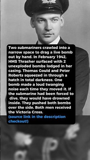 Crawled into a submarine casing beside a live bomb #short #history #ww2