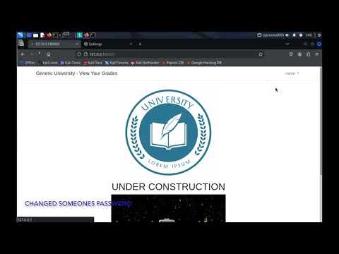 General University API Penetration Test