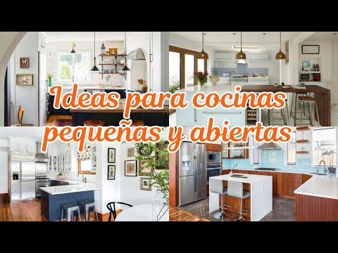 Ideas de diseño de cocinas pequeñas abiertas que combinan funcionalidad moderna con elegancia
