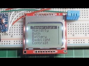 Simple GUI with Encoder, Arduino and Nokia 5110 LCD