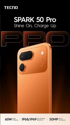 TECNO SPARK 50 Pro | Shine On, Charge Up