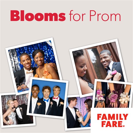 2.1K views | Prom season is in full bloom  Get all your floral needs at Family Fare!  Call your local store now to reserve yours! Don't miss out on the perfect prom flowers!  #PromSeason #FloralNeeds | Family Fare | Facebook