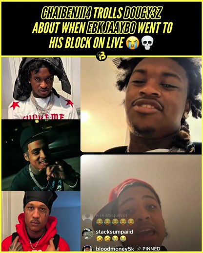 Oakland’s #ChaiBenjii4 trolls Stockton’s #Dougy3z over #EBKJaaybo pulling up to his block on live 😭💀
