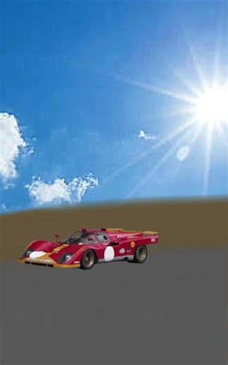 This is my animation Ferrari 512m 1970 road race track fly bys.