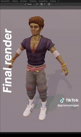 Stunning Character Model Showcase Created in Blender