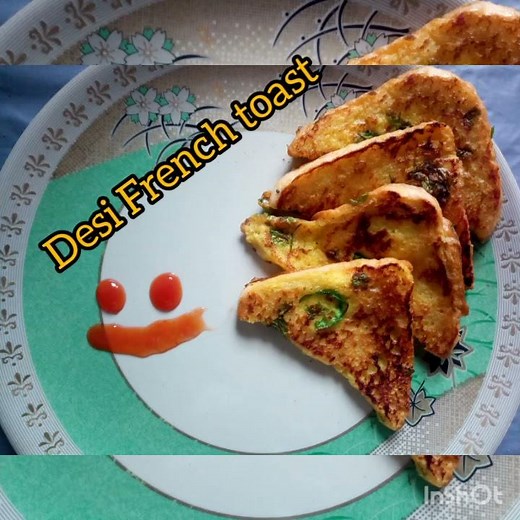 Desi French Toast- A simple snack using bread & egg