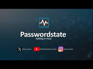 Adding a Host to Passwordstate #passwordstateshort