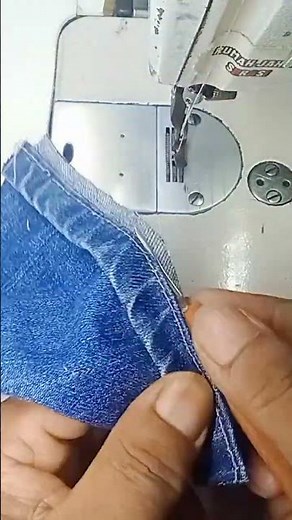 original jeans hem sewing technique