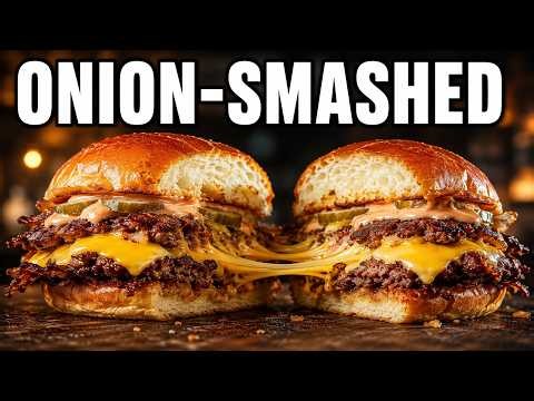 I Smashed the Onion INTO the Burger (Double Stack Smash Burger)