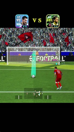 Messi vs Alison Baker | Alison Baker saved Messi penalty shot 💥 #efootball #messi #shorts