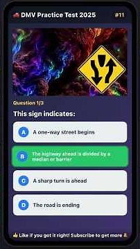 DMV Practice Test 2025 🚦 3 Tricky DMV Questions - Test Your Driving Knowledge!