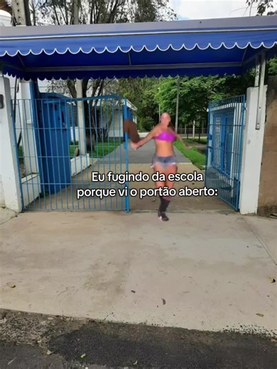 Fleeing School with an Open Gate: A Funny Meme