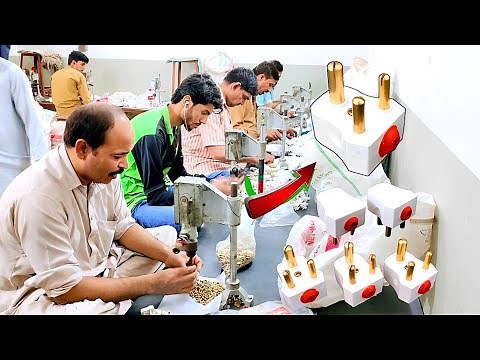 3 Pin Plug Manufacturing Process || JPI High Quality Three pin Shoe | Electric Plug Manufacturing |