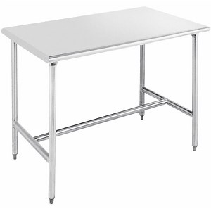 Advance Tabco CRTK-248 24" x 96" 14 Gauge Stainless Steel Commercial Open Base Cleanroom / Work Table