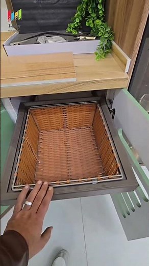 Transform Your Kitchen with Wicker Baskets 🧺 | Smart Kitchen Organization Ideas #shorts