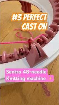 ✨KNITTING MACHINE CASTING ON 🧶 Part 3: Perfect casting 💎