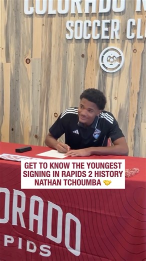 Rapids 2 on Instagram: "Get to know the youngest signing in Rapids 2 history 🤝"