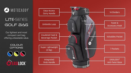 2024 Motocaddy Lite-Series Bag Features