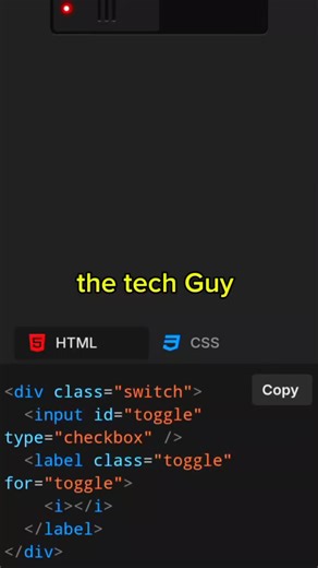 Switch button design with css | The Tech Guy