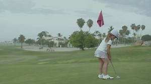 Young girl playing golf  - Free Stock Video
