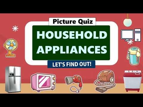 Guess the Household Appliance 🏠 | Picture Quiz Challenge | Can You Identify These Home Appliances?