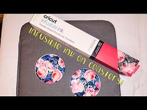 HOW TO USE INFUSIBLE INK WITH A CRICUT EASY PRESS! (Making Coasters)