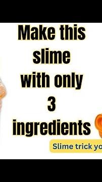 How to make slime without activater and borax and glue and shaving foam/Make with 3 ingredients