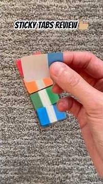 Sticky Index Tabs Review | 1 inch Divider Tabs Stick On | Page Marker Bookmark | Self Adhesive