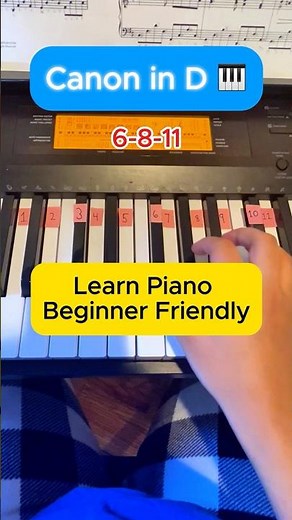 Canon in D Easy Piano in 60 Seconds (Beginner) #Shorts #learnpianoonline #easypianotutorial