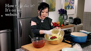 Knife-cut noodle soup with perilla seeds (Deulkkae-kalguksu: 들깨칼국수)