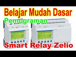 #plc cara menggunakan timer smart relay zelio fuction A (On Delay) #timer1