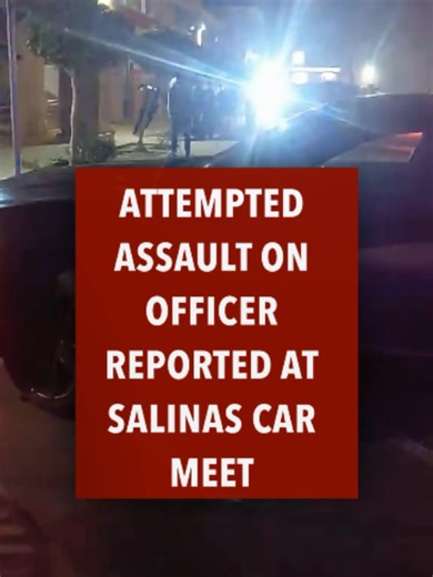 Salinas police reported that someone attempted to kick an officer in the head during an arrest following a car meet Tuesday night, Sept. 15. According to the department, officers responded around 10 p.m. to a gathering of approximately 100 vehicles at Foods Co., where some drivers were performing donuts. After officers cleared the lot, about 40–50 vehicles relocated to the Circle K on North Sanborn Road. Police said an officer observed a 23-year-old driver performing a burnout and driving reckle