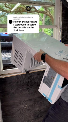 Replying to @SmileForOthers easy peasy… #dealsforyoudays #ac #summervibes #airconditioning #windowac