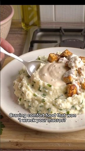 High protein mashed potatoes🥔 #viral #recipe