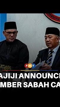 Hajiji announces 10-member Sabah Cabinet