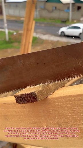 Perfect Wood Notching Technique for Strong Roof Frames