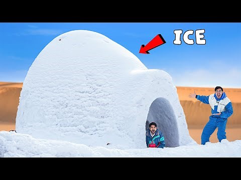 Making Real Ice House- IGLOO ! असली का बर्फ का घर🥶 | 100% Real