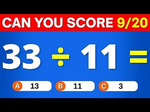 Can You Pass this Math Quiz? 20 Mathematics questions and answers - Get an Education